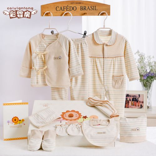 Coffret cadeau pour nouveau-né - Vêtements + Chaussures accessoires coton coloré Ref 1951268
