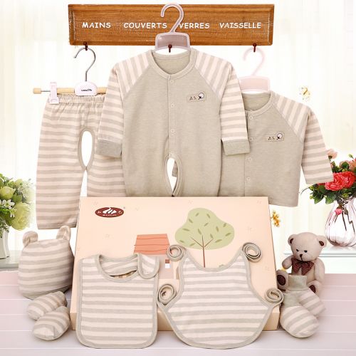Coffret cadeau pour nouveau-né - Vêtements + Fournitures ZJ-1602 coton coloré Ref 1953177