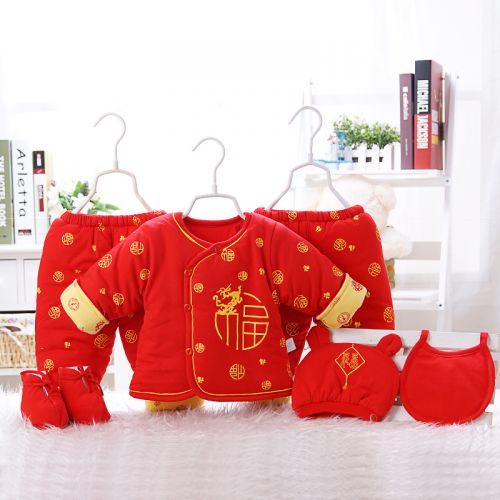 Coffret cadeau pour nouveau-né - Vêtements + Chaussures accessoires Red Liu jiantao Ref 1954992
