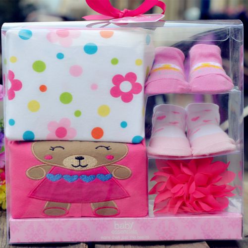 Coffret cadeau pour nouveau-né - Vêtements + Chaussures accessoires Ref 1955485