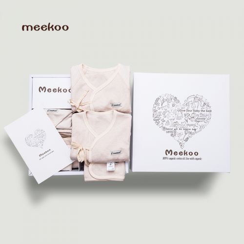 Coffret cadeau pour nouveau-né - Vêtements + Accessoires MEEKOO Coloré coton biologique Ref 1955656