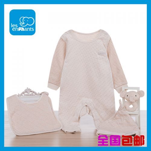 Coffret cadeau pour nouveau-né - Vêtements + Accessoires LES ENPHANTS Le coton biologique Ref 1956156