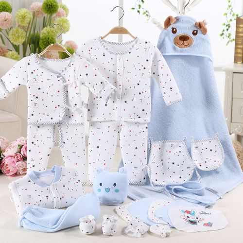 Coffret cadeau pour nouveau-né - Vêtements + Fournitures coton Ref 1956260