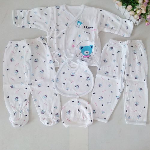 Coffret cadeau pour nouveau-né - Vêtements + Fournitures 5 sets Ref 1963211