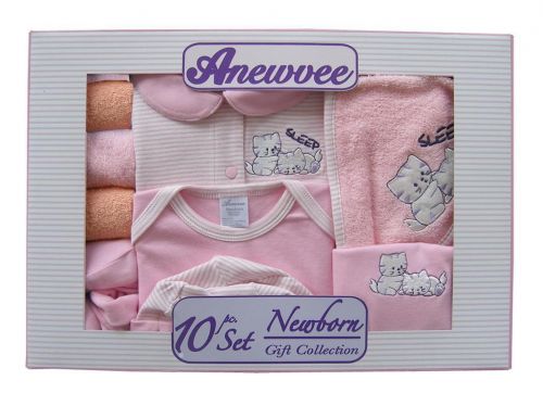 Coffret cadeau pour nouveau-né - Vêtements + Accessoires ANEWVEE V-BABY Ref 1974816