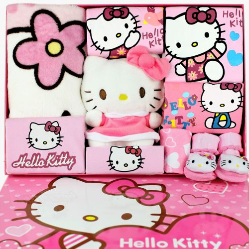 Coffret cadeau pour nouveau-né - Vêtements + Chaussures accessoires hello kitty Ref 1975067