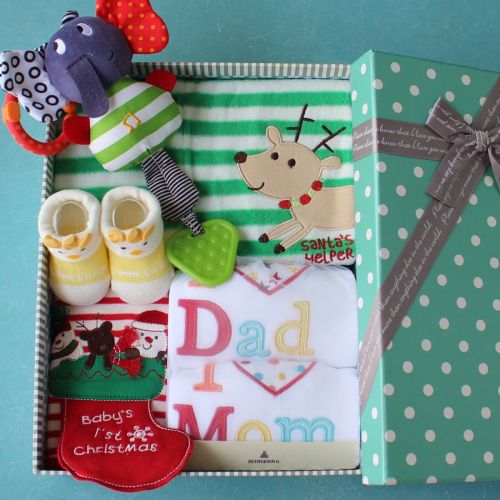 Coffret cadeau pour nouveau-né - Vêtements + Fournitures Ref 1977588