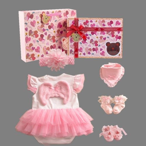 Coffret cadeau pour nouveau-né - Vêtements + Chaussures accessoires Ref 1978049