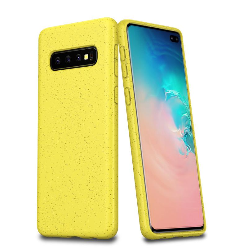 Coque téléphone mobile en Tpu + granules de paille blé - Ref 3372315