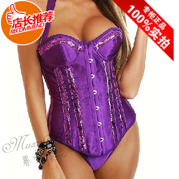  Corset Violet en polyester - Ref 682857