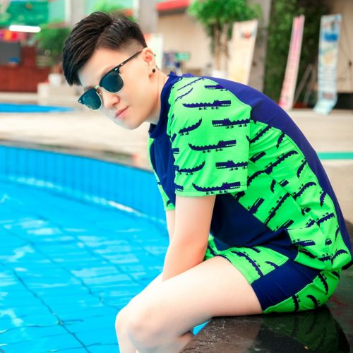 Corset amincissant Manches courtes maillot de bain en polyester - Ref 690442