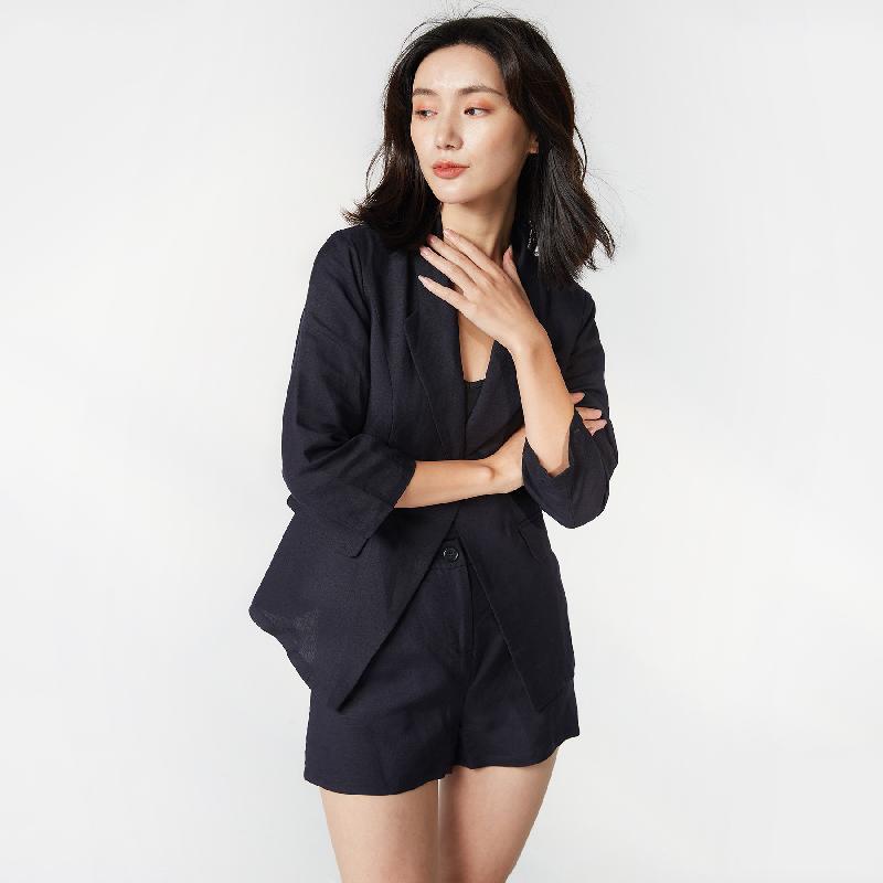 Costume femme COLLECTION DE YILU en Coton et lin mélangés - Ref 3334340