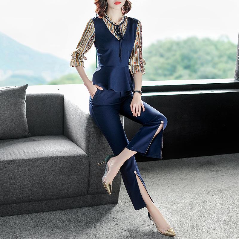 Costume femme en Mousseline de soie brillante teinte au fil + tailleur - Ref 3334767