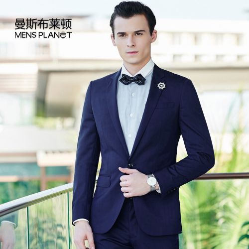 Costume homme MENSPLANET en laine pour printemps - Ref 1549588