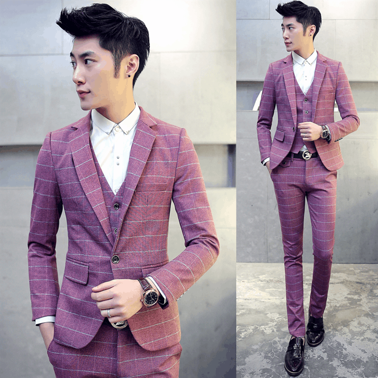 Costume homme FIRUNDIRI Les fibres de polyester polyéthylène téréphtalate PET polyuréthane élastique fibreux spandex pour automne - Ref 1549670