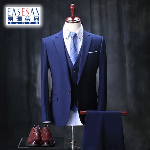 Costume homme EASESAN de fibres viscose polyester, rayonne pour printemps - Ref 1549707
