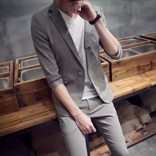 Costume homme en chanvre pour été - Ref 1550030