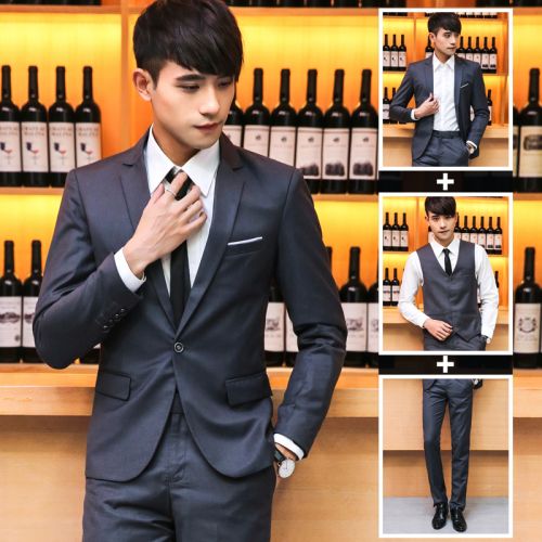 Costume homme Fibre de polyester fibres viscose rayonne pour automne - Ref 1550263