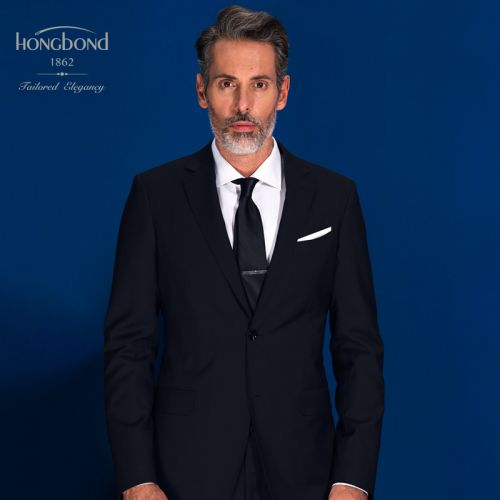 Costume homme HONGBOND Laine de fibres polyester pour automne - Ref 1550627