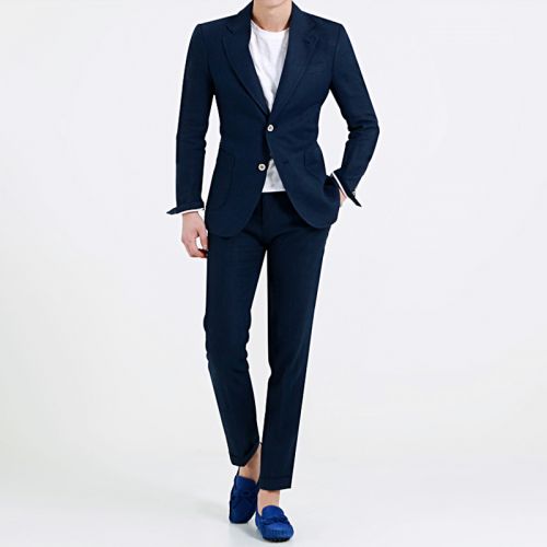Costume homme NIFOMNIC Linen Polyester pour été - Ref 1550713