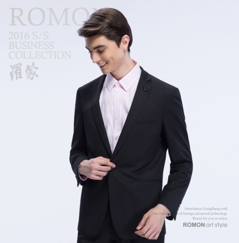 Costume homme ROMON de fibres viscose polyester, rayonne polyuréthane élastique fibreux spandex pour automne - Ref 1550955