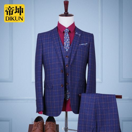 Costume homme Fibre de polyester fibres viscose rayonne pour automne - Ref 1551015