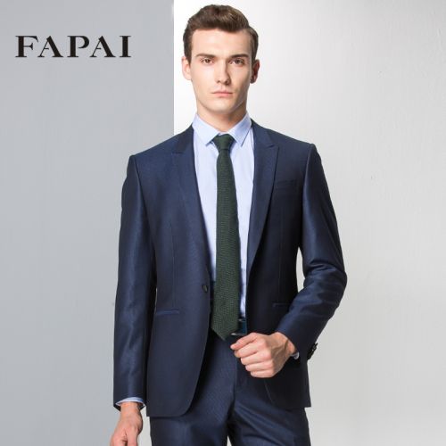 Costume homme fibre de polyester fibres viscose rayonne polyuréthane élastique spandex pour automne - Ref 1551068