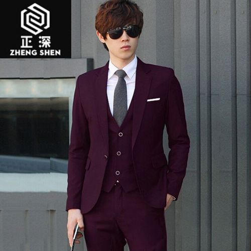 Costume homme Fibre de polyester fibres viscose rayonne pour automne - Ref 1551459