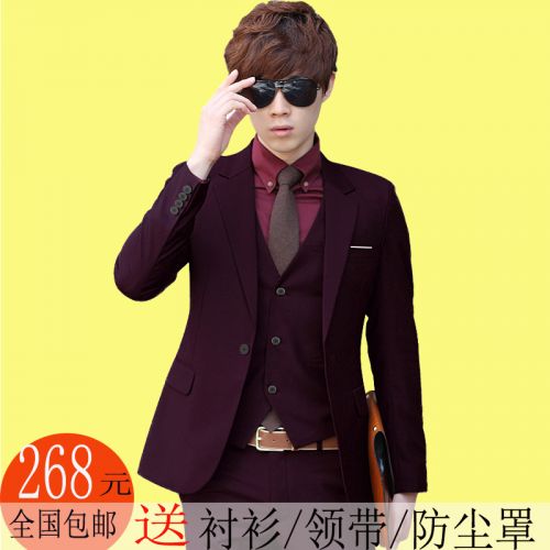 Costume homme en lainage pour automne - Ref 1551636