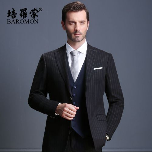 Costume homme BAROMON de fibres viscose polyester, rayonne le PVC chlorure polyvinyle pour automne - Ref 1552363