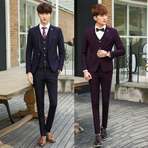 Costume homme en coton pour automne - Ref 1552491