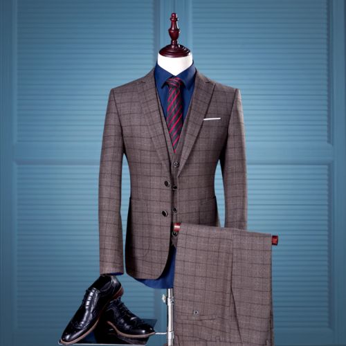 Costume homme POSHAWN de fibres viscose polyester, rayonne pour Quatre saisons - Ref 1553748