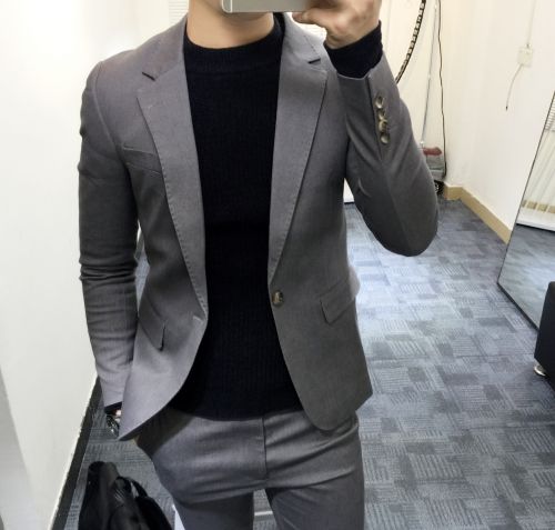 Costume homme en coton pour automne - Ref 1553875