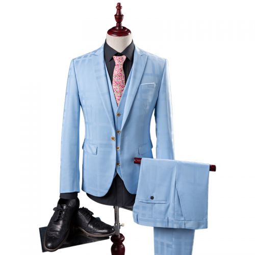 Costume homme POSHAWN Nouvelle fibre de polyester fibres viscose rayonne pour Quatre saisons - Ref 1554855