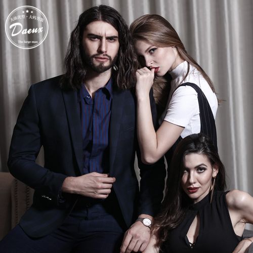 Costume homme Fibre de polyester fibres viscose rayonne pour Quatre saisons - Ref 1554866