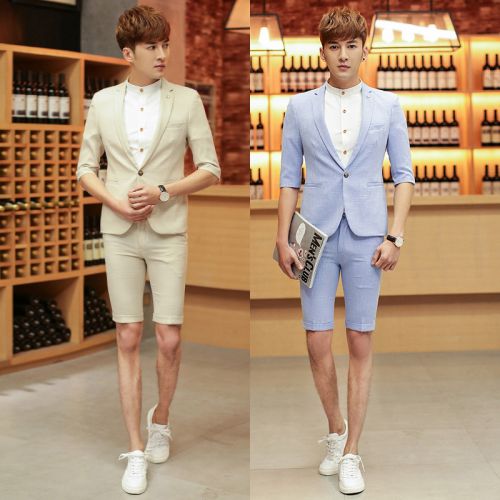 Costume homme en chanvre pour printemps - Ref 1555430