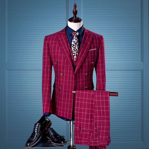 Costume homme POSHAWN de fibres viscose polyester, rayonne pour Quatre saisons - Ref 1555488