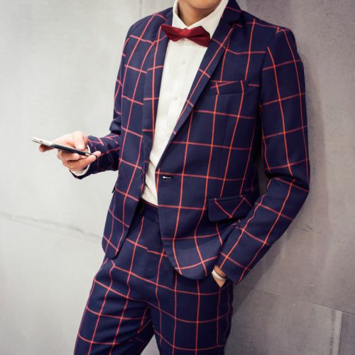 Costume homme en polyester pour printemps - Ref 1556005