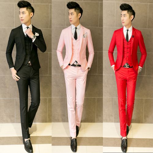 Costume homme en polyester pour printemps - Ref 1556090