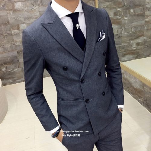 Costume homme en coton pour automne - Ref 1556523