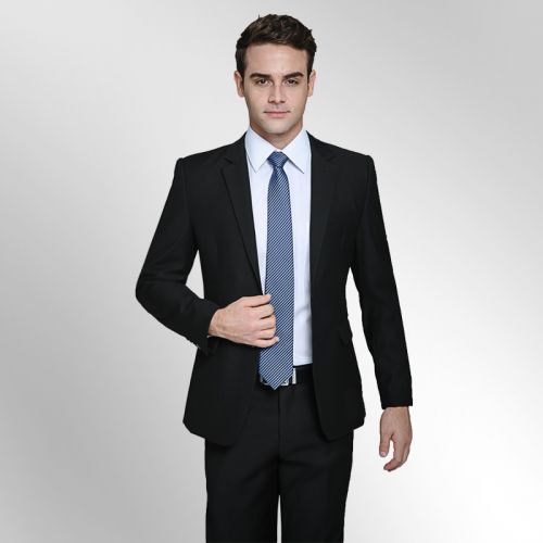Costume homme fibres élastiques polyester polyuréthane spandex pour printemps - Ref 1557309