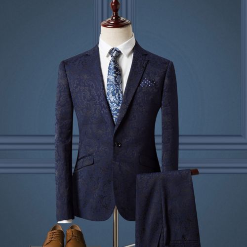 Costume homme SAROUYA fibre de polyester fibres viscose rayonne polyuréthane élastique spandex pour automne - Ref 1558123