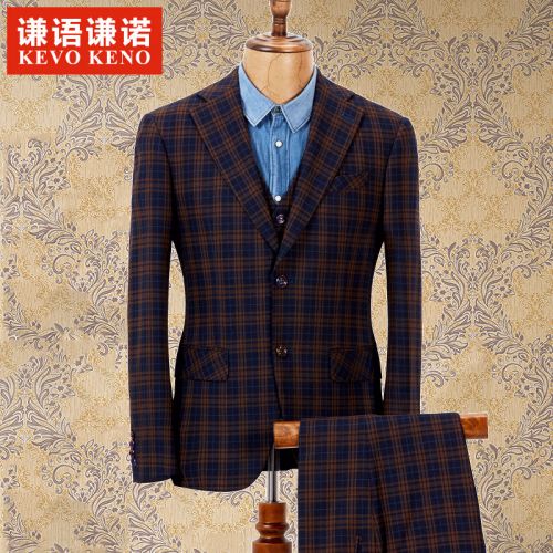 Costume homme KEVO KENO fibre de polyester fibres viscose rayonne polyuréthane élastique spandex pour Quatre saisons - Ref 1558185