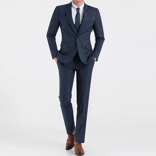 Costume homme NIFOMNIC de fibres polyester polyéthylène téréphtalate PET pour automne - Ref 1558253