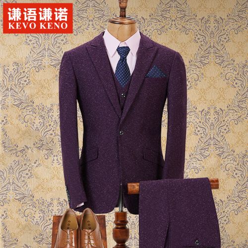 Costume homme KEVO KENO fibre de polyester fibres viscose rayonne polyuréthane élastique spandex pour automne - Ref 1558262