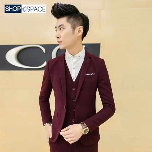 Costume homme SHOPSPACE Fibre de polyester fibres viscose rayonne pour Quatre saisons - Ref 1558936