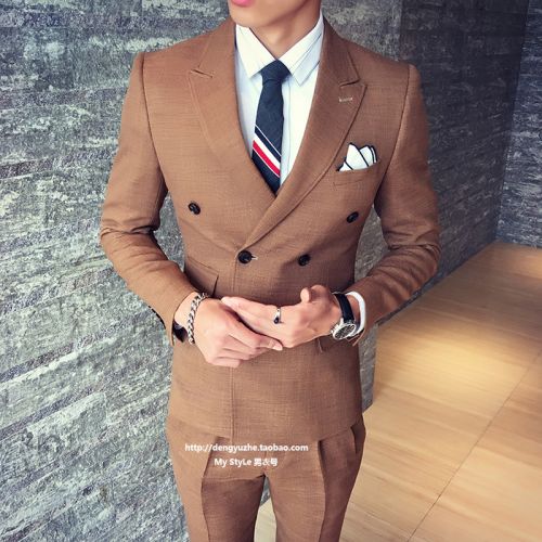 Costume homme en coton pour automne - Ref 1559010