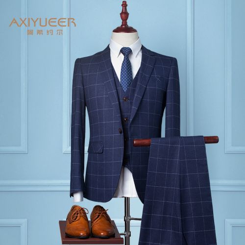 Costume homme Fibre de polyester fibres viscose rayonne pour automne - Ref 1559528