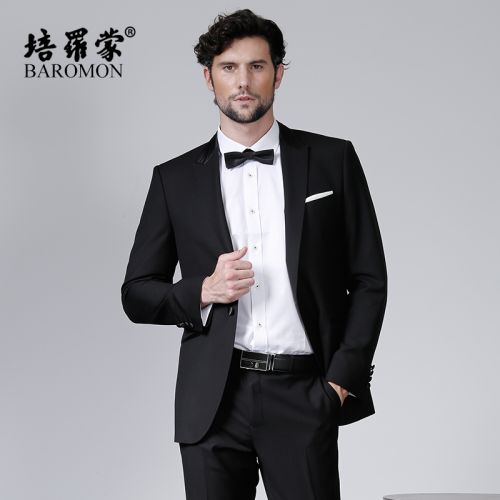 Costume homme BAROMON de fibres viscose polyester, rayonne laine pour automne - Ref 1560204