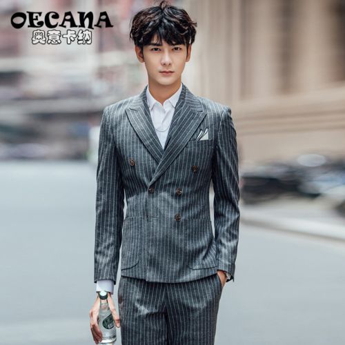 Costume homme OECANA Polyéthylène téréphtalate PET , des fibres de viscose pour Quatre saisons - Ref 1560398